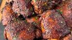 Honey chipotle grilled chicken thighs | smoked chicken thighs