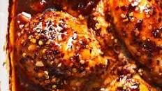 Honey Garlic Chicken Thighs Recipe