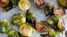 Honey Garlic Roasted Brussels Sprouts