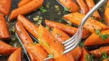 Honey Garlic Roasted Carrots