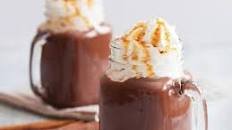 Hot Chocolate with Caramel Swirl