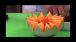How to Cut a Star-Shaped Melon Bowl