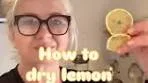 How to dry lemon slices. If you like your dried orange garlands ...