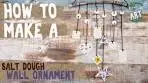 How to make a salt dough wall ornament - Recycling artwork