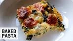 How to Make Cheesy Baked Pasta with Spinach
