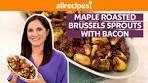 How to Make Maple Roasted Brussels Sprouts with Bacon ...