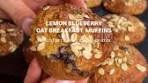 Lemon blueberry oat breakfast muffins Cake for breakfast is ...