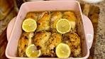 Lemon Garlic Baked Chicken Thighs- The Lazy Girls Kitchen