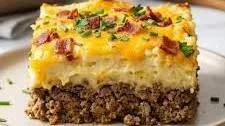 Loaded Potato and Meatloaf Casserole