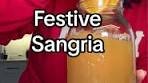 Make Festive White Sangria for Christmas Celebrations