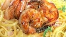 Maple-glazed Shrimp Pasta with Beurre Blanc Sauce