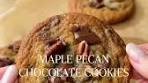 Maple pecan chocolate chunk cookies Soft, chewy and FULL ...
