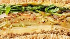 Marinated Apple and Cheese Sandwich