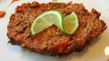 Mexican Meatloaf with Lime and Chipotle Tabasco Sauce