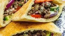 Middle Eastern Ground Beef Pita Sandwich