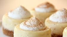 Mini Eggnog Cheesecakes