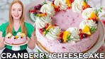 No-Bake Cranberry Orange Cheesecake - Perfect for the ...
