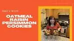 Oatmeal Raisin Persimmon Cookies