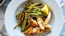 One Pan Lemon Garlic Chicken and Asparagus