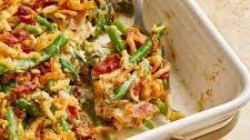 Parmesan Bacon Green Bean Casserole