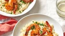 Parmesan Risotto with Roasted Shrimp