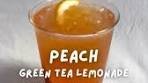 Peach Green Tea Lemonade Recipe ⬇️ Who doesn't love a ...