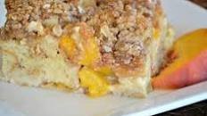 Peaches and Cream Baked French Toast
