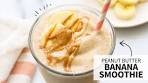 Peanut Butter Banana Smoothie | a healthy milkshake!