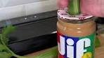 Peanut butter & celery #satisfying #lifehack #tiktokfood