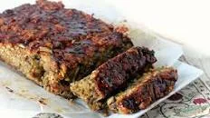 Peanut Butter Vegetarian Meatloaf with Barbecue Glaze