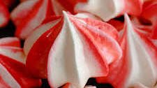 Peppermint Meringue Cookies
