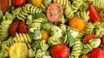 PESTO PASTA SALAD with TOMATOES & MOZZARELLA ...