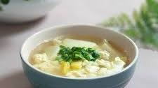 Potato egg soup. Light and easy soup