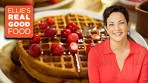 Pumpkin Spiced Waffles with Cranberries
