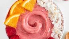 Raspberry Orange Smoothie Bowl