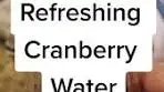 Refreshing Cranberry Water Recipe