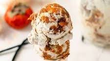 Roasted Persimmon Vanilla Bean Ice Cream