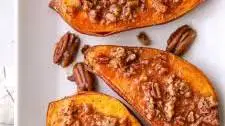 Roasted Sweet Potatoes with Maple Pecan Sauce