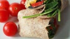 Roasted Vegetable Hummus Wrap