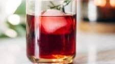 Rosemary Pom Spritzer AKA The Merry Mocktail
