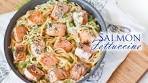 Salmon Fettuccine
