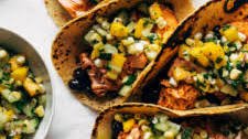 Salmon Tacos with Mango Corn Salsa
