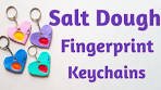 Salt Dough Fingerprint Keychains #Shorts