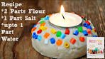 Salt Dough Recipe & Easy Votive Project for Diwali or Christmas