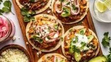 Sheet Pan Chicken Tostadas Recipe