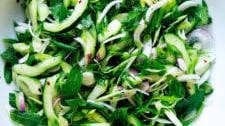 Simply Dressed Cucumber & Mint Salad