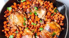 Skillet Chicken and Sweet Potatoes