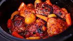 Slow Cooker Chicken Thighs and Vegetables in Honey Garlic ...