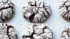 Soft and Chewy Peppermint Chocolate Crinkle Cookies