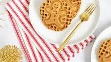Spiced Gingerbread Waffles